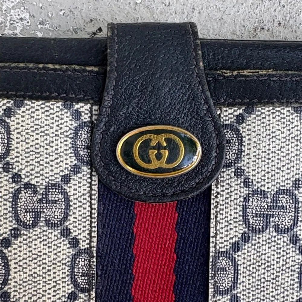 Vintage GG supreme web long wallet - Picture 9 of 9